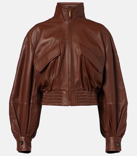 Luna leather bomber jacket - Zimmermann - Modalova