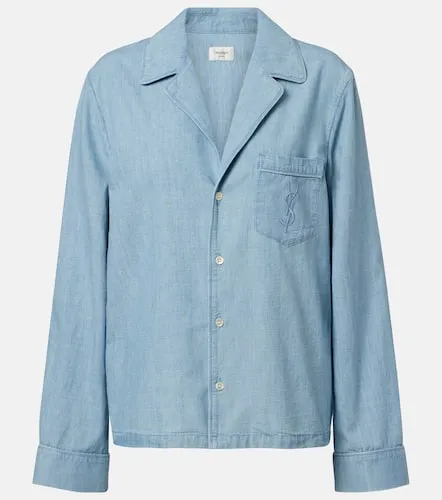 Camisa Cassandre de denim - Saint Laurent - Modalova
