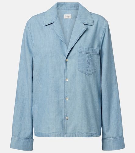 Camisa Cassandre de denim - Saint Laurent - Modalova