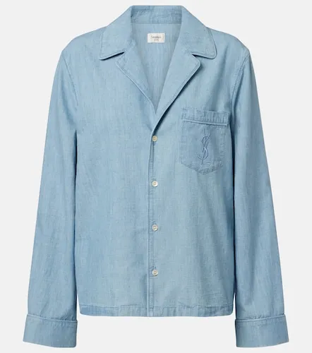 Saint Laurent Cassandre denim shirt - Saint Laurent - Modalova