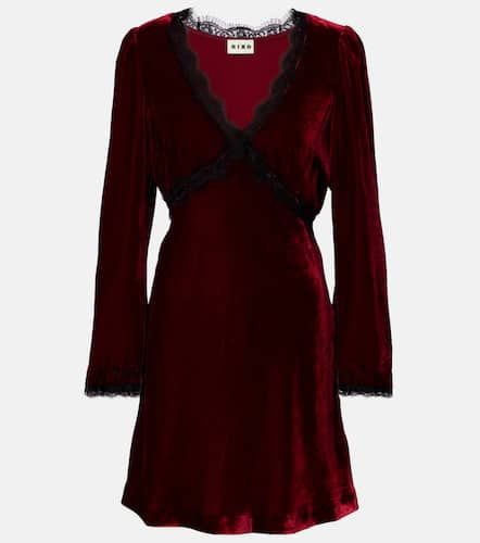 Robe Macie en velours et dentelle - Rixo - Modalova