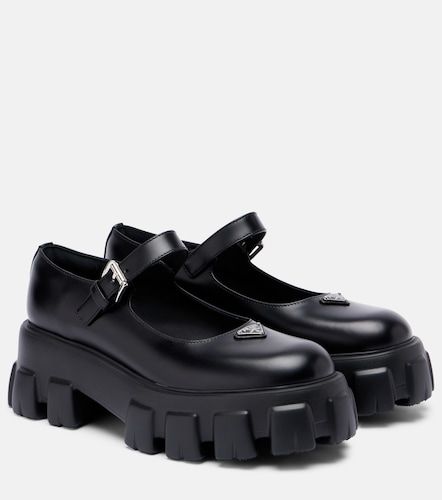 Bailarinas Mary Jane Monolith de piel - Prada - Modalova