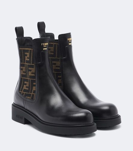Commando FF Zucca leather Chelsea boots - Fendi - Modalova