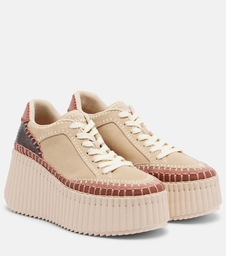 Chloe Nama suede platform sneakers - Chloe - Modalova