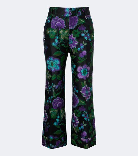 Pantalones rectos Hendrix de jacquard floral - La DoubleJ - Modalova