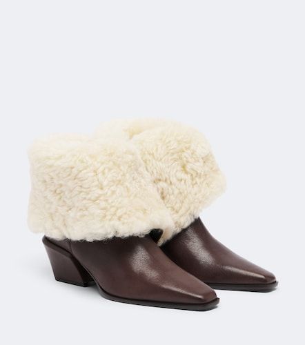 Ankle Boots Bettina aus Leder und Shearling - Paris Texas - Modalova