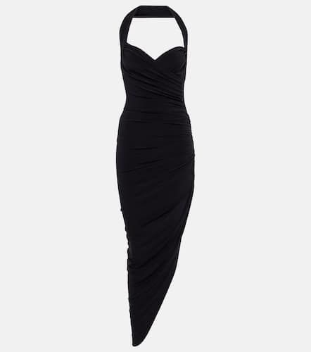 Cayla halterneck ruched midi dress - Norma Kamali - Modalova