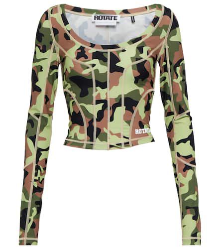 Rotate Tamisha camouflage crop top - Rotate - Modalova