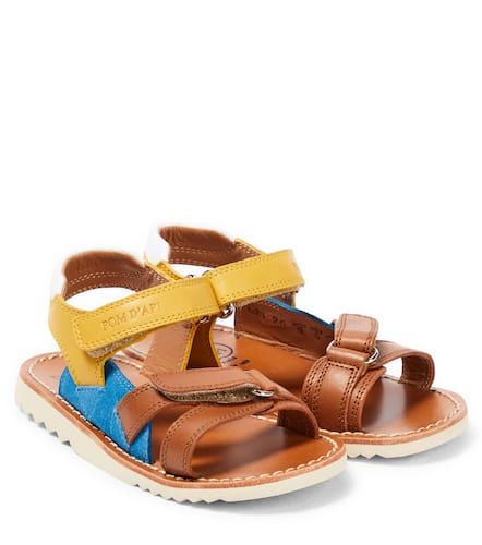 Sandalias Waff Jimy de piel y ante - Pom d'Api - Modalova