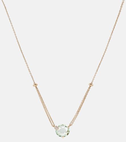 Kt rose necklace with prasiolite and diamonds - Bucherer Fine Jewellery - Modalova