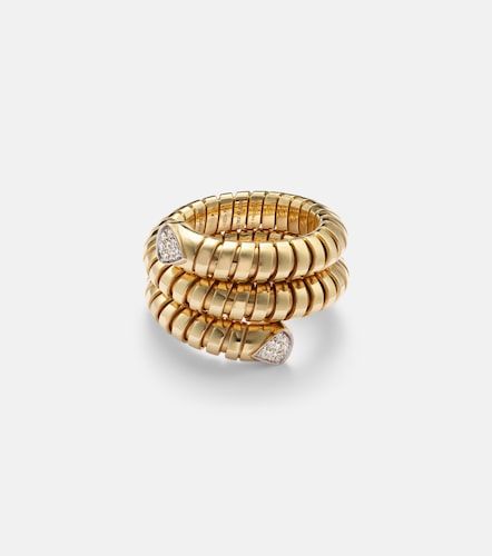 Anillo Trisola de oro de 18 ct con diamantes - Marina B - Modalova