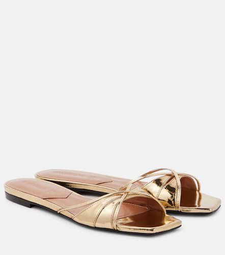 Lust metallic leather slides - D'Accori - Modalova