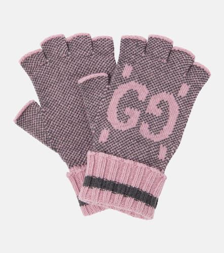 Gucci GG cashmere fingerless gloves - Gucci - Modalova