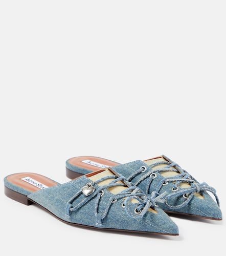 Acne Studios Lace-up denim mules - Acne Studios - Modalova