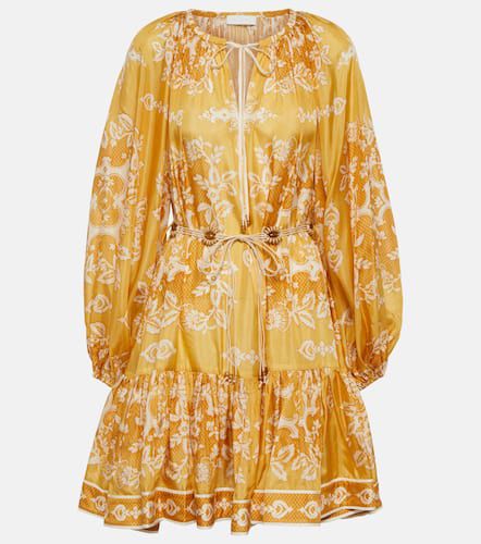 Raie printed silk minidress - Zimmermann - Modalova