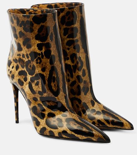 Lollo leopard-print leather ankle boots - Dolce&Gabbana - Modalova