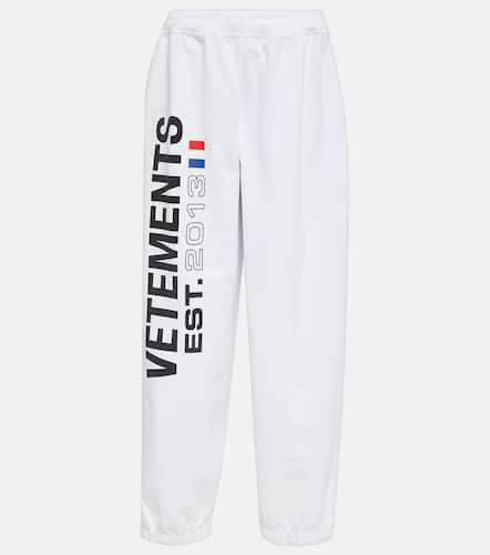 Logo cotton-blend sweatpants - Vetements - Modalova