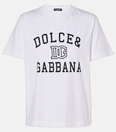 Logo cotton jersey T-shirt - Dolce&Gabbana - Modalova