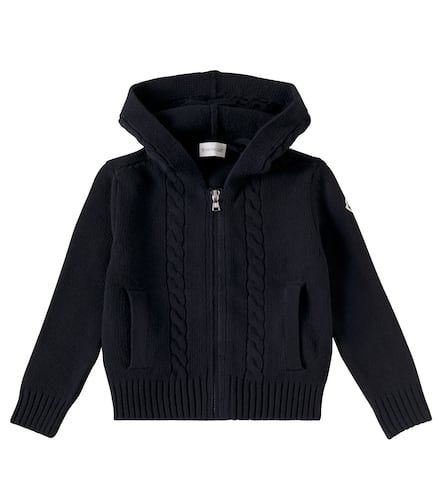 Moncler Enfant Zip-up wool hoodie - Moncler Enfant - Modalova