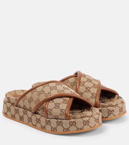 Gucci Chanclas Clarice de lona GG - Gucci - Modalova