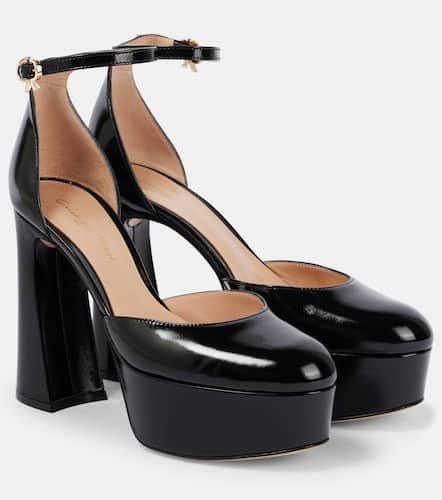 Bessie 100 patent leather platform pumps - Gianvito Rossi - Modalova