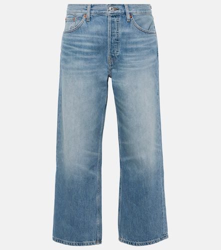 Loose mid-rise cropped straight jeans - Re/Done - Modalova