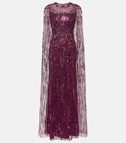 Ruby caped sequined gown - Jenny Packham - Modalova