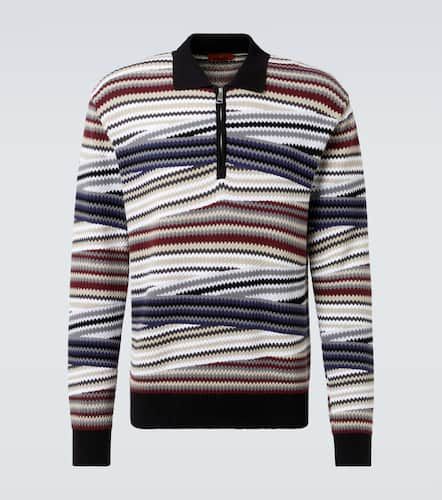 Tシャツ・カットソー MISSONI Embroidered Wool Polo Shirt Missoni Embroidered stripes wool polo shirt | The Fashion Square