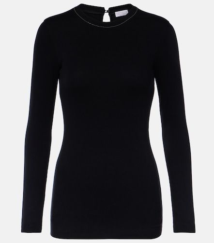Pullover Monili in misto cotone - Brunello Cucinelli - Modalova
