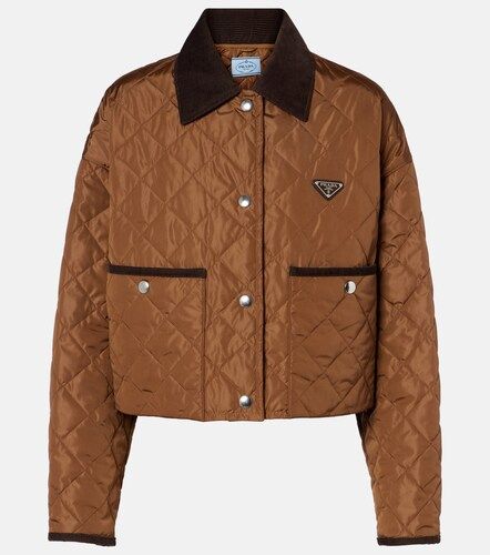Chaqueta acolchada cropped de Re-Nylon - Prada - Modalova