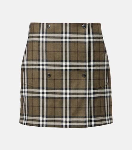 Check wool miniskirt - Burberry - Modalova