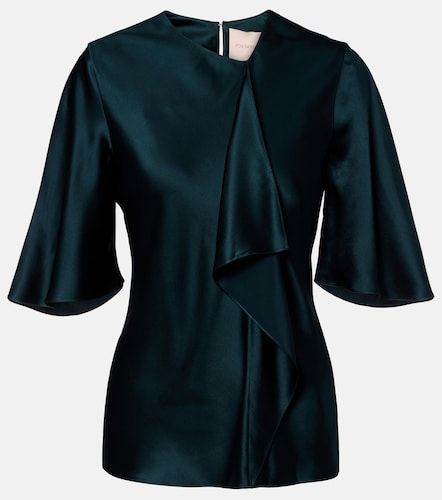 Naiara draped silk satin top - Roksanda - Modalova