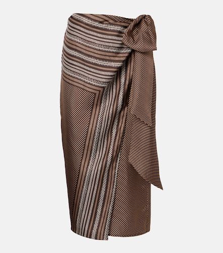 Edro striped silk wrap skirt - Max Mara - Modalova