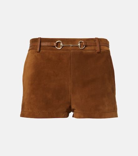 Gucci Low-rise suede shorts - Gucci - Modalova