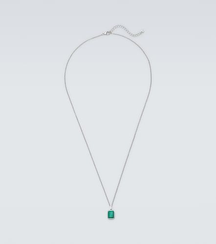 Collana con pendente in sterling con malachite - Mateo - Modalova