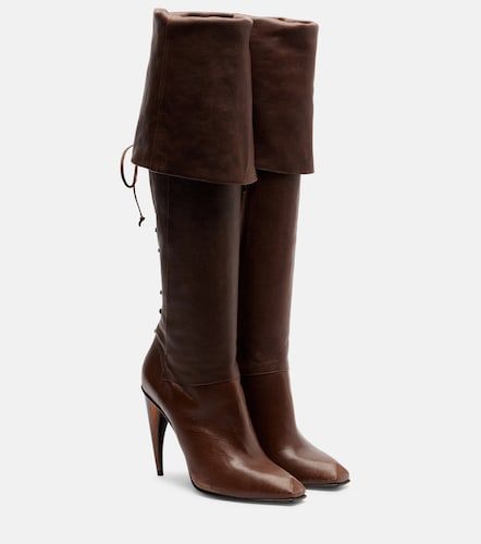 McQueen Stiefel Horn aus Leder - McQueen - Modalova