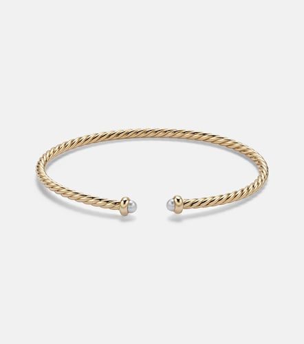 Pulsera Cablespira® Flex Micro de oro de 18 ct con perlas - David Yurman - Modalova