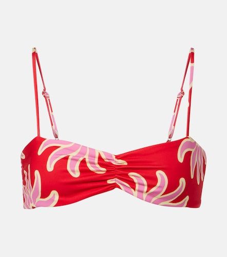 Lilo printed ruched bikini top - Cala de la Cruz - Modalova