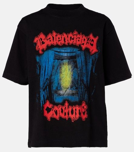 Camiseta de algodón estampada - Balenciaga - Modalova