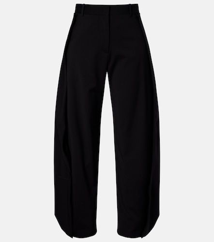 Loewe Draped wool wide-leg pants - Loewe - Modalova