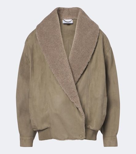 Oversized teddy-trimmed blouson jacket - Stella McCartney - Modalova