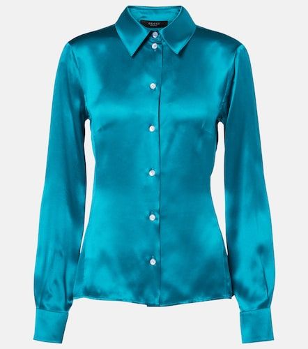 Gucci Camisa de satén de seda - Gucci - Modalova