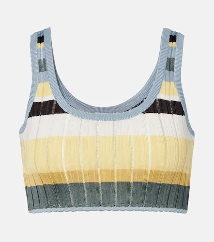 Alaia Striped knitted crop top - Alaia - Modalova