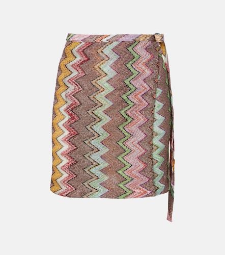 Falda envolvente de lamé en zigzag - Missoni - Modalova