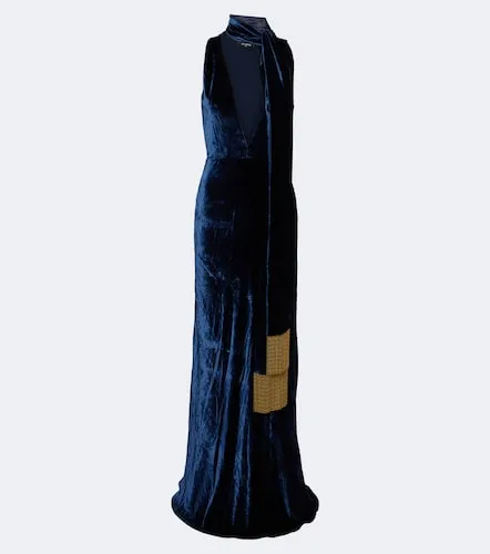 Vestido de fiesta de terciopelo con bufanda - Etro - Modalova