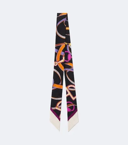 Pañuelo de seda estampado con GG - Gucci - Modalova