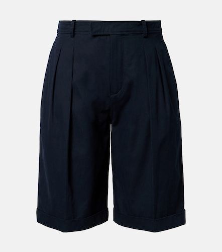Bermudas de algodón plisadas - Saint Laurent - Modalova