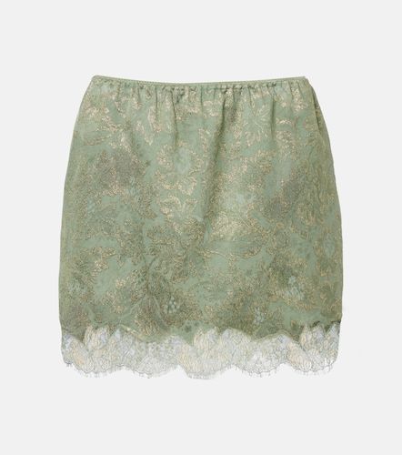Minifalda de jacquard en mezcla de algodón - Saint Laurent - Modalova