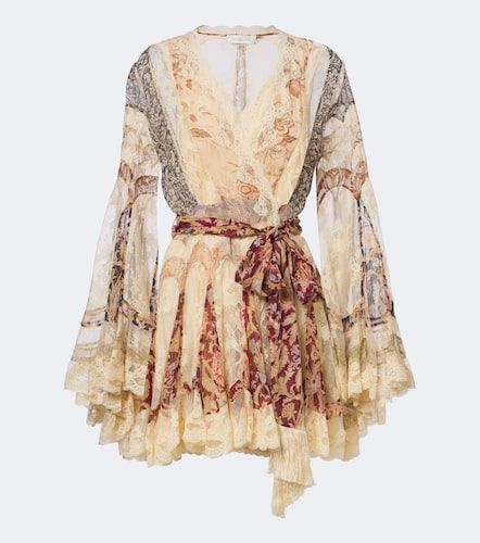 Vestido envolvente Valiant floral con encaje - Zimmermann - Modalova