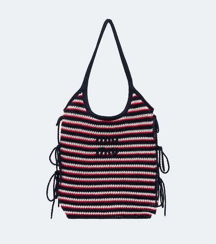 Bolso Ivy de croché a rayas - Miu Miu - Modalova